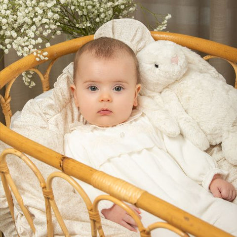 patachou Baby Girls Cream Babygrow patachou Baby Girls Cream Babygrow