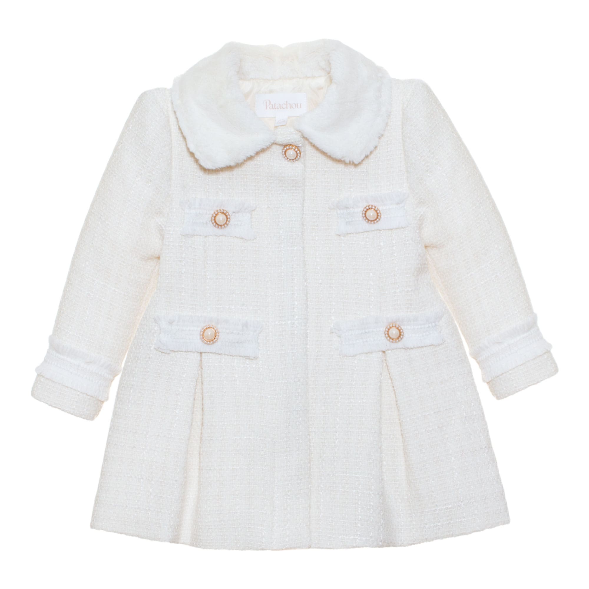 patachou Girls Cream Coat patachou Girls Cream Coat