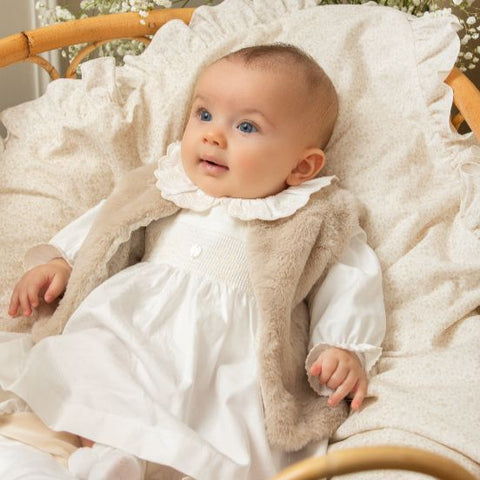 patachou Baby Girls Cream Dress patachou Baby Girls Cream Dress