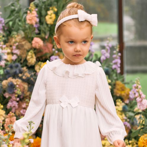 patachou Girls Cream Frill Dress patachou Girls Cream Frill Dress