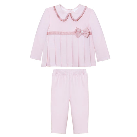patachou Girls Pink Bow Legging Set patachou Girls Pink Bow Legging Set