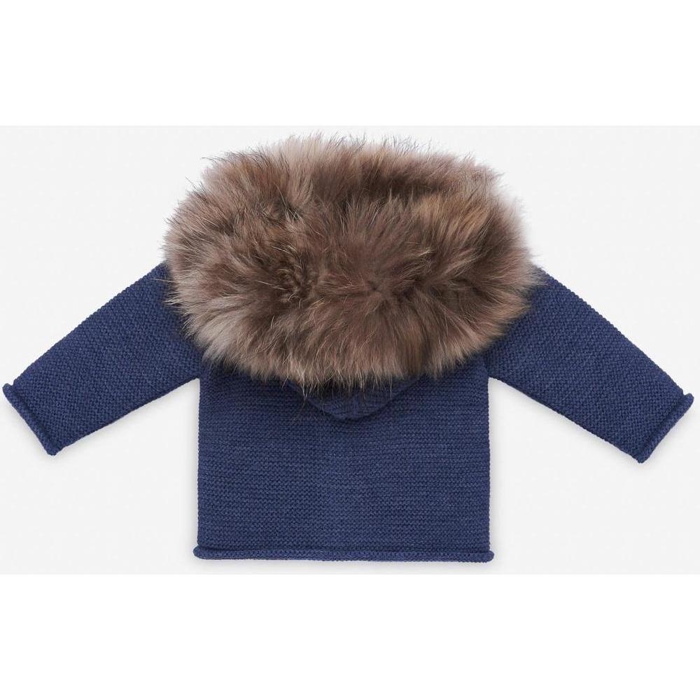 Paz Rodriguez Baby Boys Blue 'Orion' Knit Coat Paz Rodriguez Baby Boys Blue 'Orion' Knit Coat