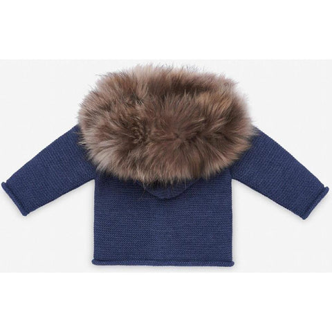 Paz Rodriguez Baby Boys Blue 'Orion' Knit Coat Paz Rodriguez Baby Boys Blue 'Orion' Knit Coat