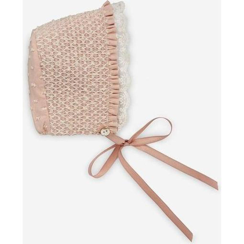 Paz Rodriguez Baby Girls Mist Pink Aurora Bonnet Paz Rodriguez Baby Girls Mist Pink Aurora Bonnet