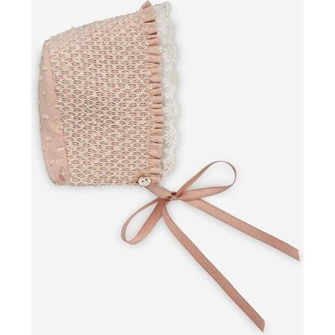 Paz Rodriguez Baby Girls Mist Pink Aurora Bonnet Paz Rodriguez Baby Girls Mist Pink Aurora Bonnet