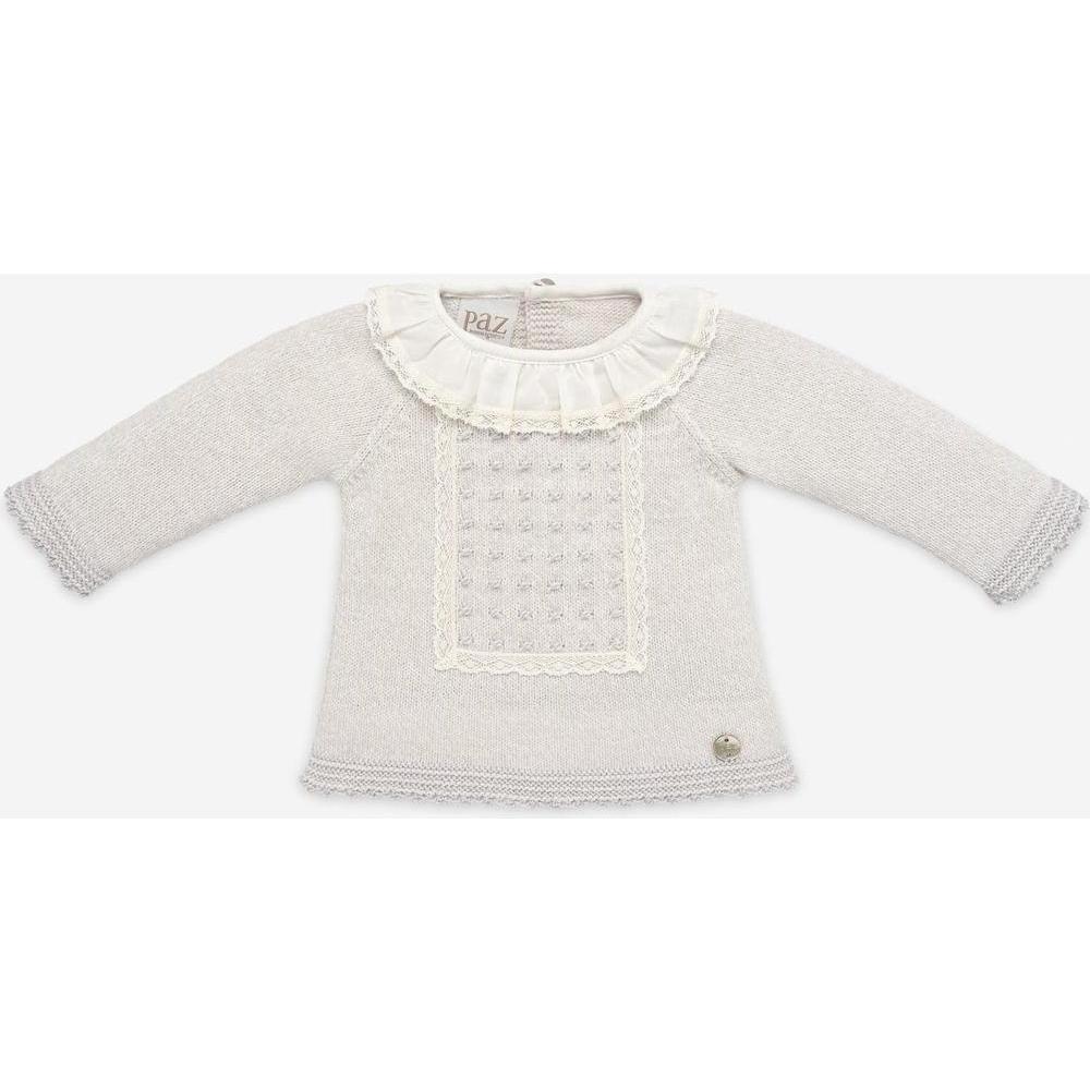 Paz Rodriguez Baby Pale Grey 'Perseo' Knitted Set Paz Rodriguez Baby Pale Grey 'Perseo' Knitted Set
