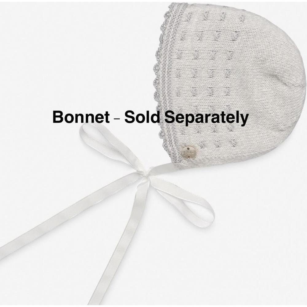 Paz Rodriguez Baby Pale Grey 'Perseo' Knitted Set Paz Rodriguez Baby Pale Grey 'Perseo' Knitted Set