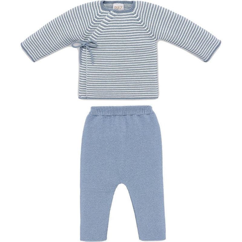 Paz Rodriguez Boys Blue 'Cielo' Cardigan & Legging Set Paz Rodriguez Boys Blue 'Cielo' Cardigan & Legging Set