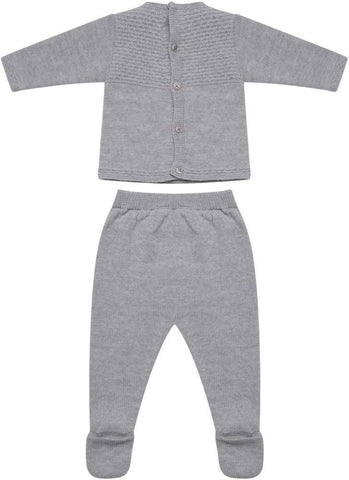Paz Rodriguez Boys Grey 'Duende' Knit Sweater and Leggings Paz Rodriguez Boys Grey 'Duende' Knit Sweater and Leggings