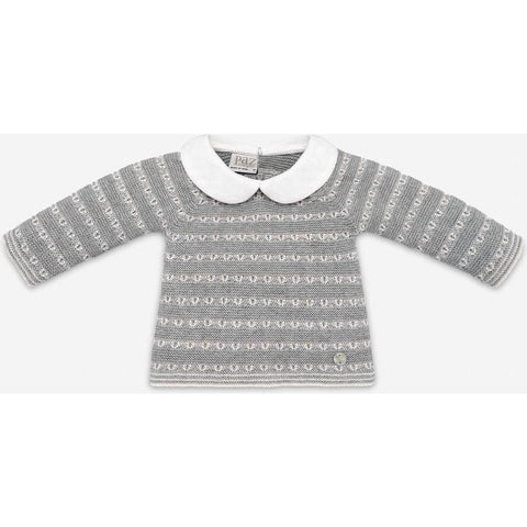 Paz Rodriguez Boys Pale Grey 'Saturno' Knitted Set Paz Rodriguez Boys Pale Grey 'Saturno' Knitted Set