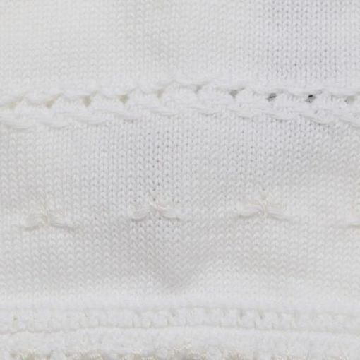 Paz Rodriguez Girls Ivory Knitted Bonnet Paz Rodriguez Girls Ivory Knitted Bonnet