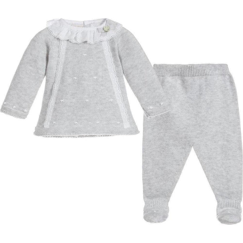 Paz Rodriguez Girls 'Perla' Two Piece Knitted Set Paz Rodriguez Girls 'Perla' Two Piece Knitted Set