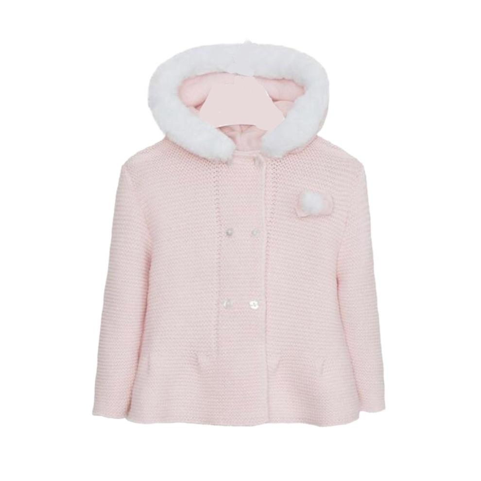 Paz Rodriguez Girls Pink Knitted Jacket Paz Rodriguez Girls Pink Knitted Jacket