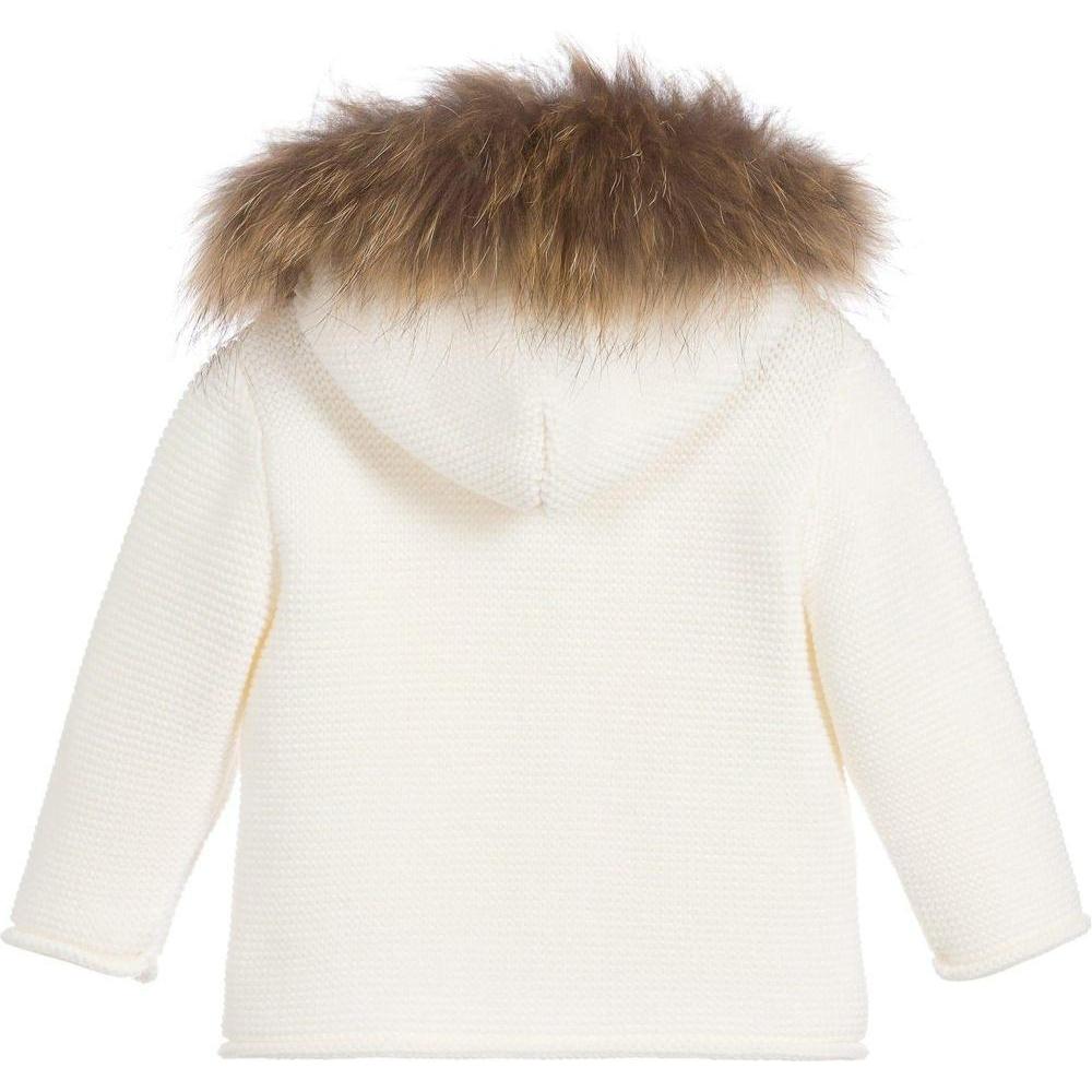 Paz Rodriguez Unisex Ivory 'Orion' Knit Coat Paz Rodriguez Unisex Ivory 'Orion' Knit Coat