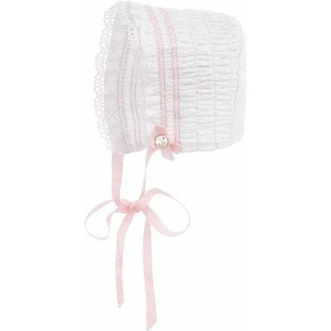 Paz Rodriguez White Woven Bonnet Paz Rodriguez White Woven Bonnet
