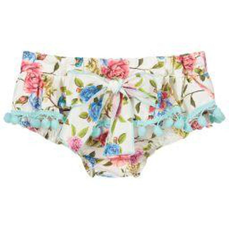 Phi Clothing Girls Ivory Floral Top & Bloomers Phi Clothing Girls Ivory Floral Top & Bloomers