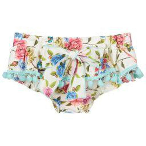 Phi Clothing Girls Ivory Floral Top & Bloomers Phi Clothing Girls Ivory Floral Top & Bloomers