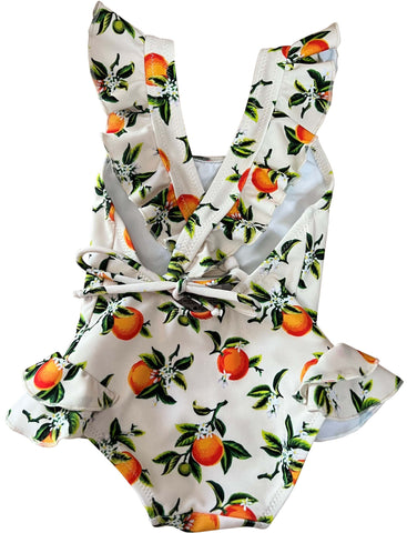 Phi Clothing Orange Print Swimsuit Phi Clothing Orange Print Swimsuit