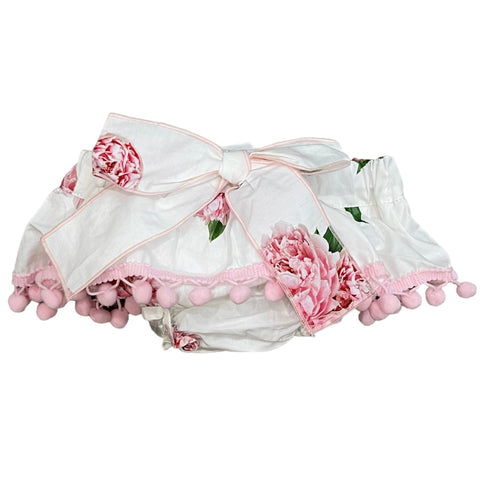 Phi Clothing Peonia Bloomers With Bow And Pompom Phi Clothing Peonia Bloomers With Bow And Pompom