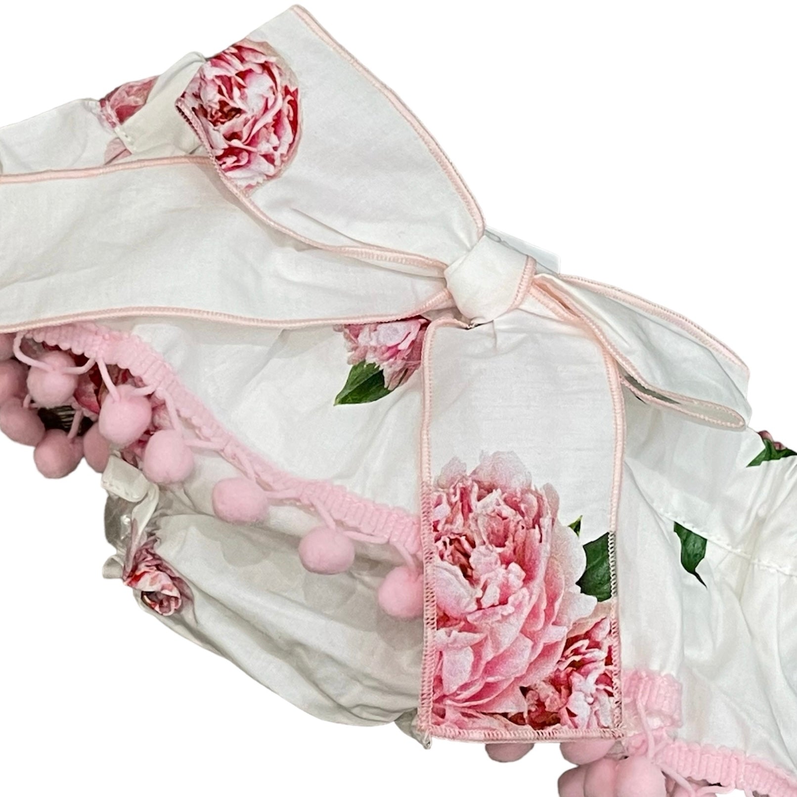Phi Clothing Peonia Bloomers With Bow And Pompom Phi Clothing Peonia Bloomers With Bow And Pompom