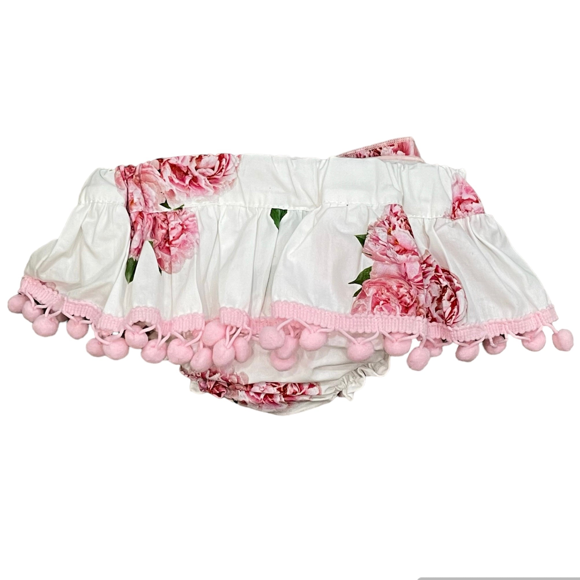 Phi Clothing Peonia Bloomers With Bow And Pompom Phi Clothing Peonia Bloomers With Bow And Pompom