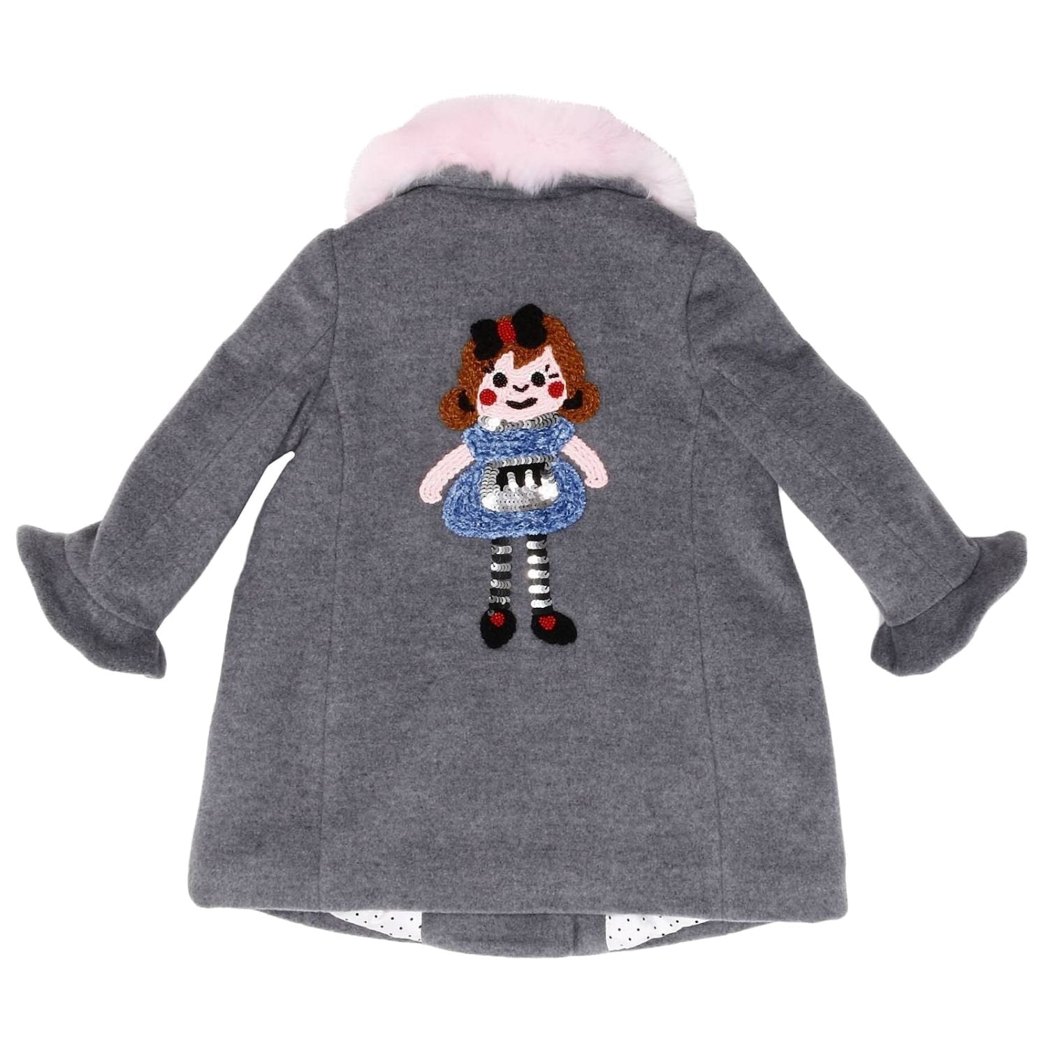 Simonetta Girl Grey Wool Coat Simonetta Girl Grey Wool Coat