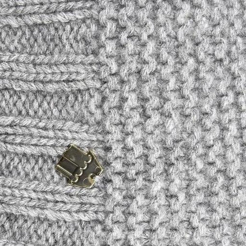 Simonetta Girls Grey Cashmere Blend Hat Simonetta Girls Grey Cashmere Blend Hat