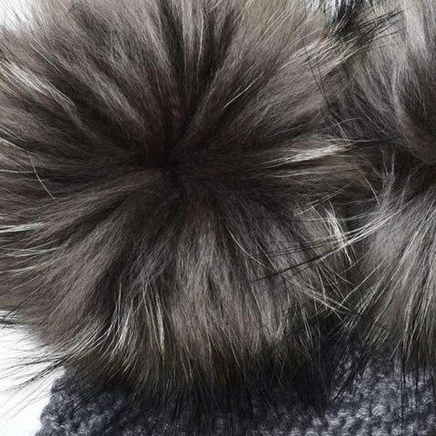 Simonetta Girls Grey Cashmere Blend Hat Simonetta Girls Grey Cashmere Blend Hat