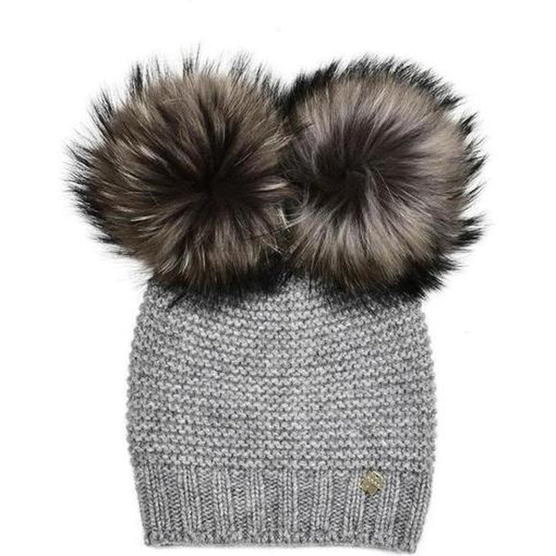 Simonetta Girls Grey Cashmere Blend Hat Simonetta Girls Grey Cashmere Blend Hat
