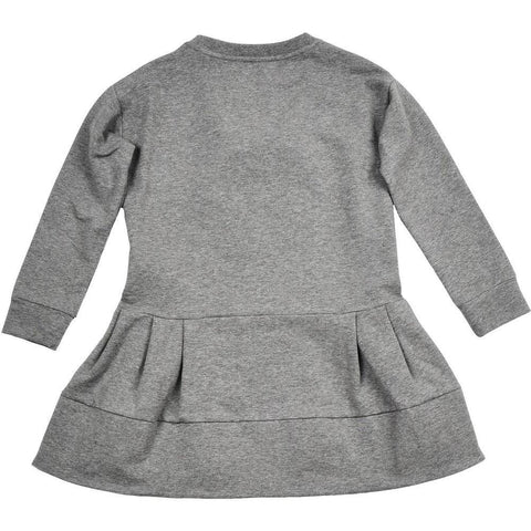 Simonetta Girls Grey Pom Pom Dress Simonetta Girls Grey Pom Pom Dress
