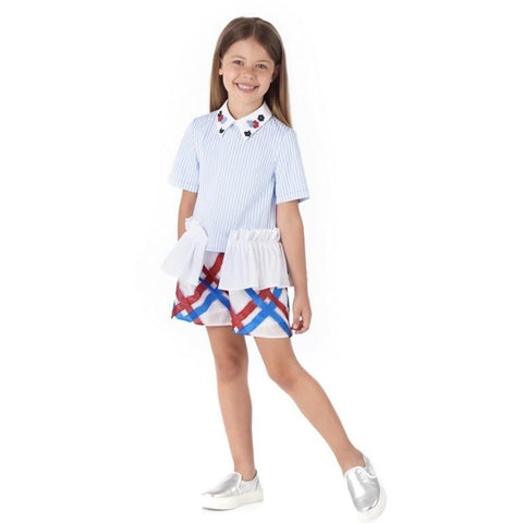 Simonetta Girls White Shirt Simonetta Girls White Shirt