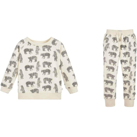 The Little Tailor Baby Boys Cream Polar Bear Sweat Top and Pants The Little Tailor Baby Boys Cream Polar Bear Sweat Top and Pants
