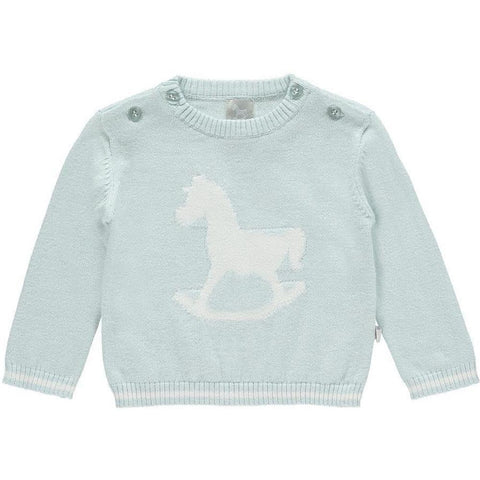The Little Tailor Baby Boys Knitted Pale Blue Jumper and Leggings The Little Tailor Baby Boys Knitted Pale Blue Jumper and Leggings