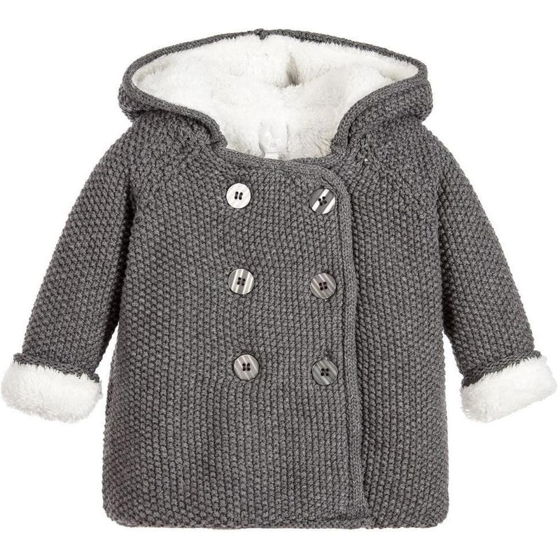 The Little Tailor Charcoal Grey Pram Coat The Little Tailor Charcoal Grey Pram Coat