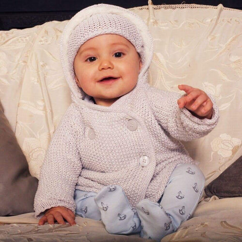 The Little Tailor Soft Grey Pram Coat The Little Tailor Soft Grey Pram Coat