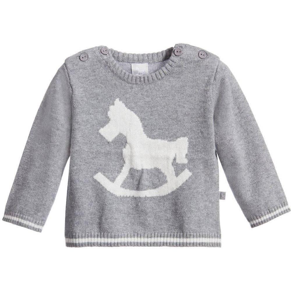 The Little Tailor Unisex Charcoal Grey Knitted Jumper and Leggings The Little Tailor Unisex Charcoal Grey Knitted Jumper and Leggings