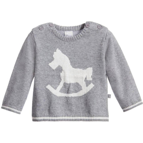 The Little Tailor Unisex Charcoal Grey Knitted Jumper and Leggings The Little Tailor Unisex Charcoal Grey Knitted Jumper and Leggings