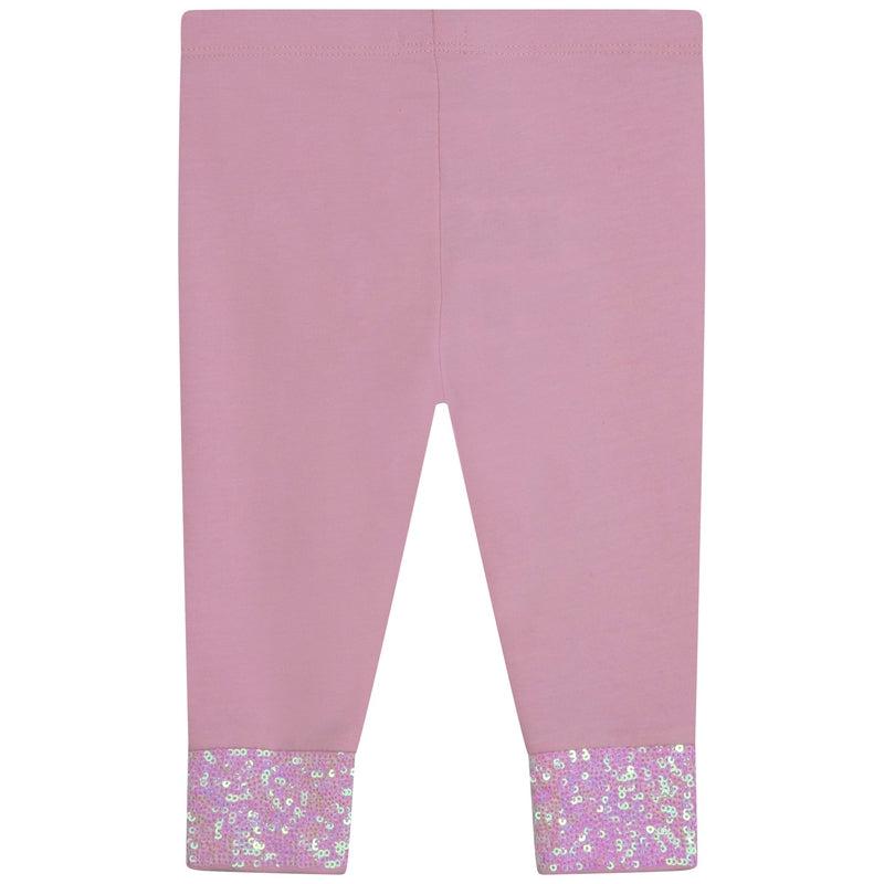 Billieblush Girl Pink Glitter Leggings Billieblush Girl Pink Glitter Leggings