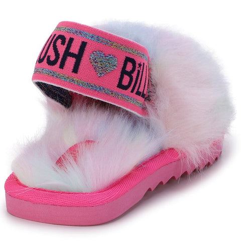 Billieblush Girls Pink Multi Coloured Sliders Billieblush Girls Pink Multi Coloured Sliders