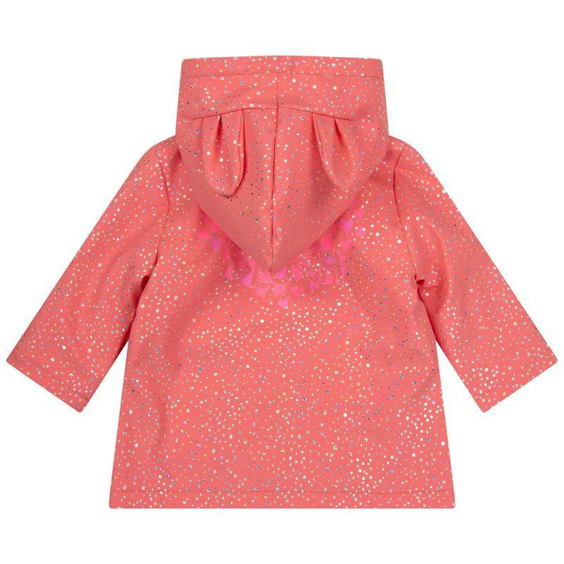 Billieblush Girls Red Glitter Rain Coat Billieblush Girls Red Glitter Rain Coat