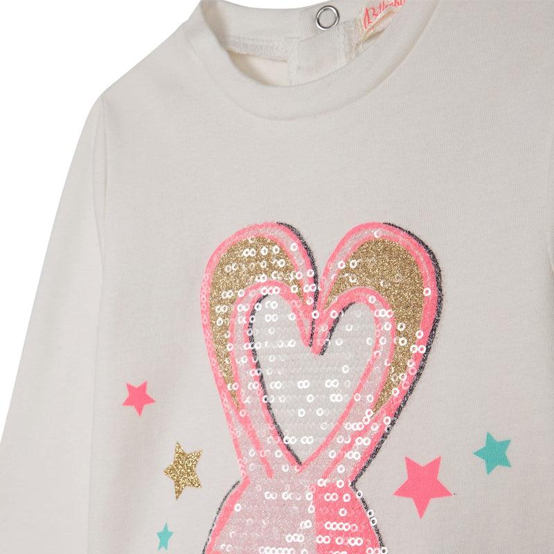 Billieblush Girls Ivory Rabbit Tunic Billieblush Girls Ivory Rabbit Tunic