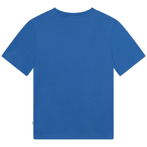 BOSS Boys Blue Logo T-Shirt BOSS Boys Blue Logo T-Shirt