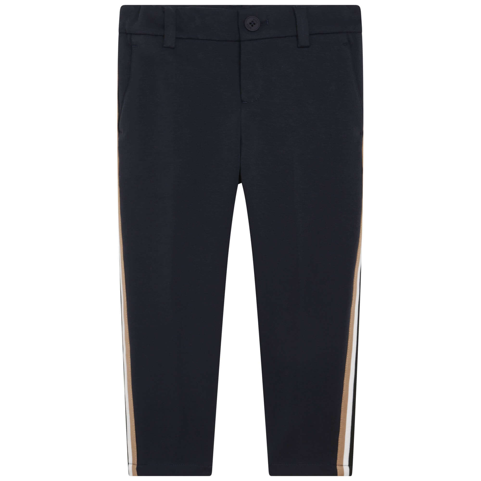 BOSS Boys Blue Striped Trousers BOSS Boys Blue Striped Trousers