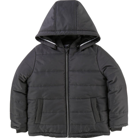 BOSS Boys Dark Grey Padded Coat BOSS Boys Dark Grey Padded Coat