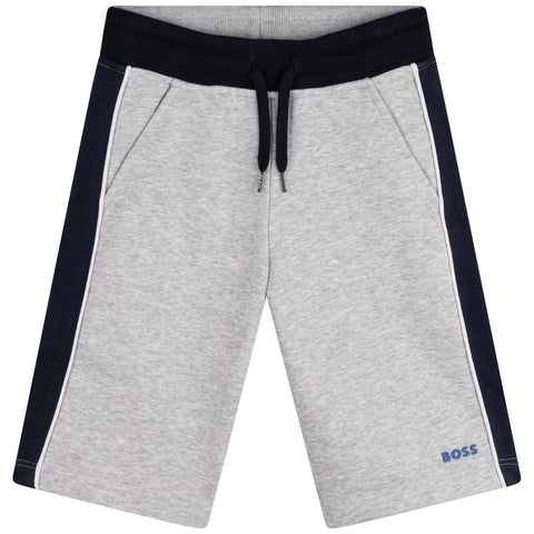 BOSS Boys Grey / Black Bermuda Shorts BOSS Boys Grey / Black Bermuda Shorts