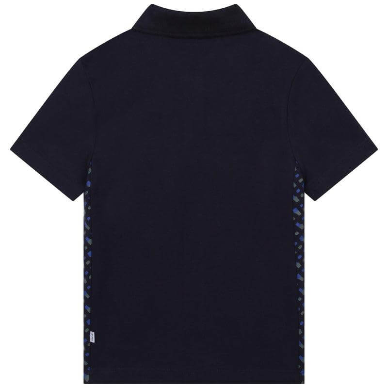 BOSS Boys Navy Short Sleeve Polo BOSS Boys Navy Short Sleeve Polo