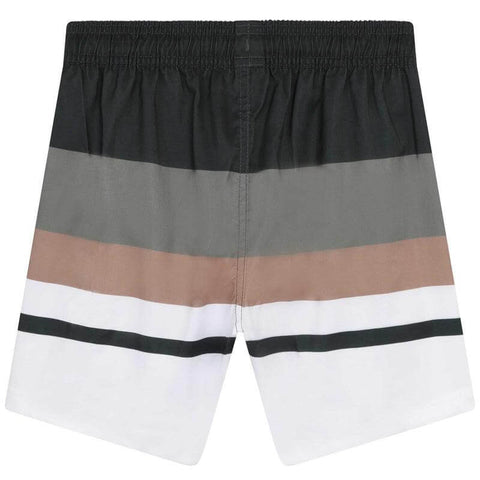 BOSS Boys Stripe Khaki Swim Shorts BOSS Boys Stripe Khaki Swim Shorts