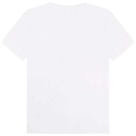 BOSS Boys White Boss Logo T-Shirt BOSS Boys White Boss Logo T-Shirt