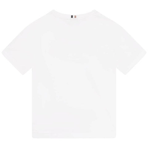 BOSS Boys White Logo Short Sleeve T-shirt BOSS Boys White Logo Short Sleeve T-shirt