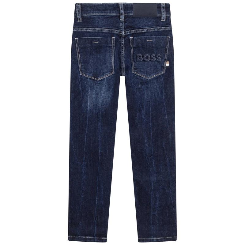 BOSS Colour Fade Dark Denim Trousers BOSS Colour Fade Dark Denim Trousers